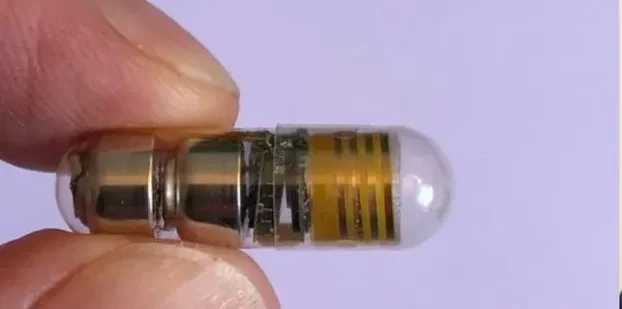 VMPill shown in a 000 gel capsule